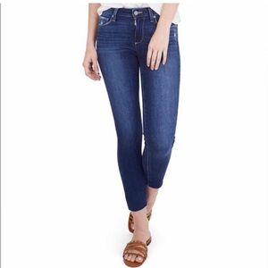 PAIGE jeans Kylie Crop raw hem ankle jeans 30